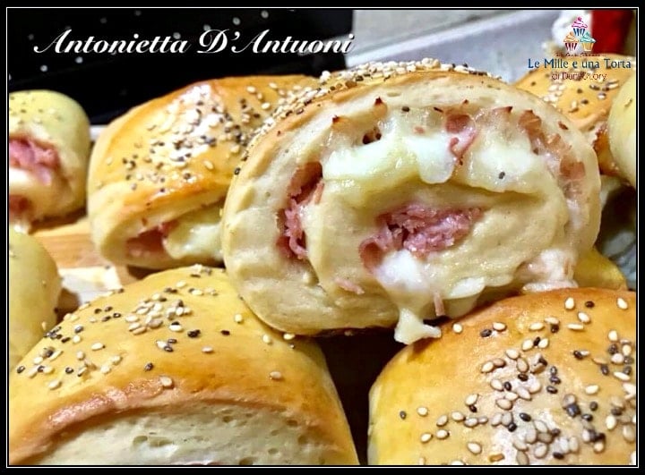 PAN BRIOCHE SALATO farcito con prosciutto e mozzarella, RICETTA BIMBY