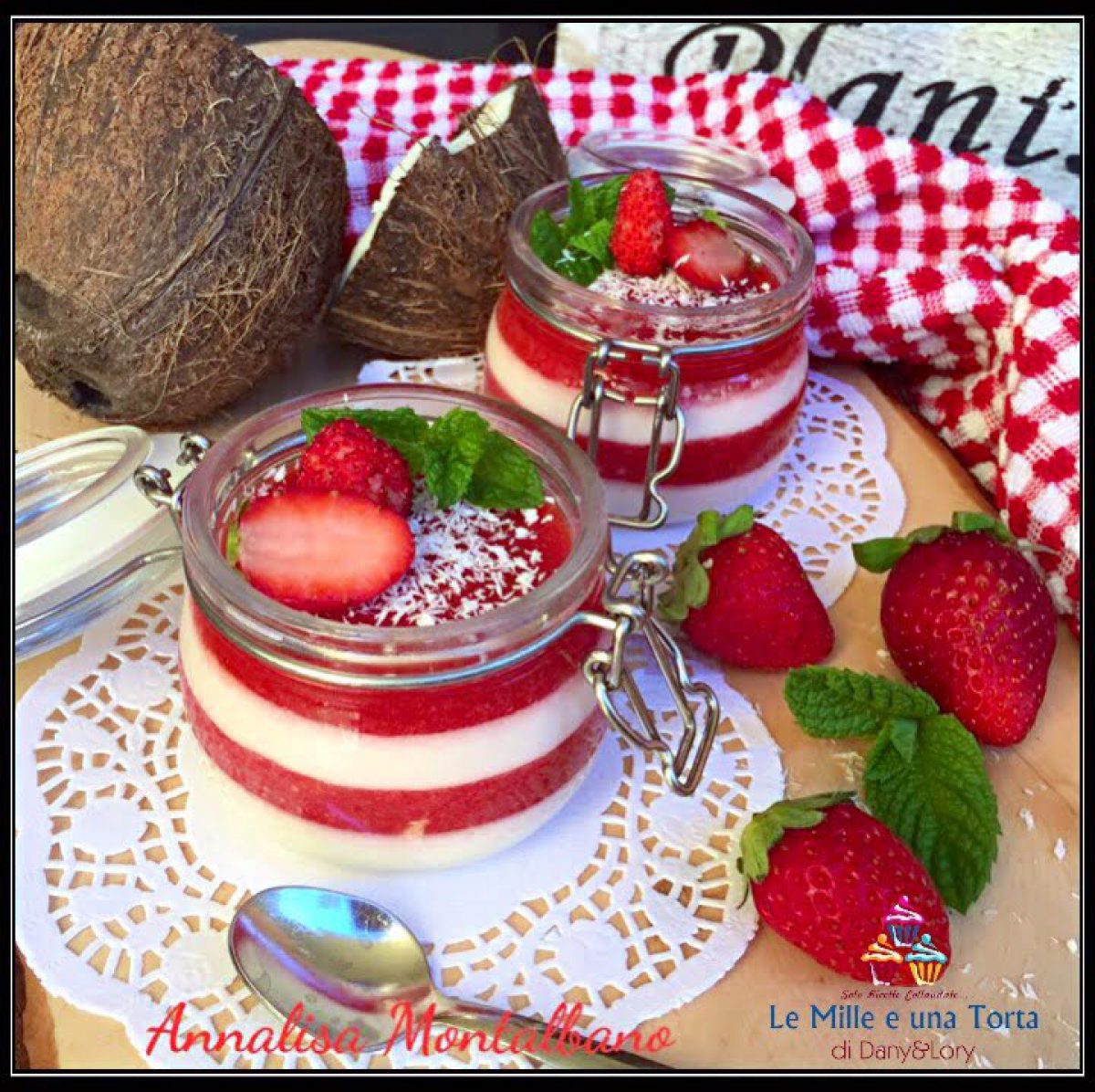 Panna Cotta Al Cocco Con Crema Alle Fragole Ricetta Bimby