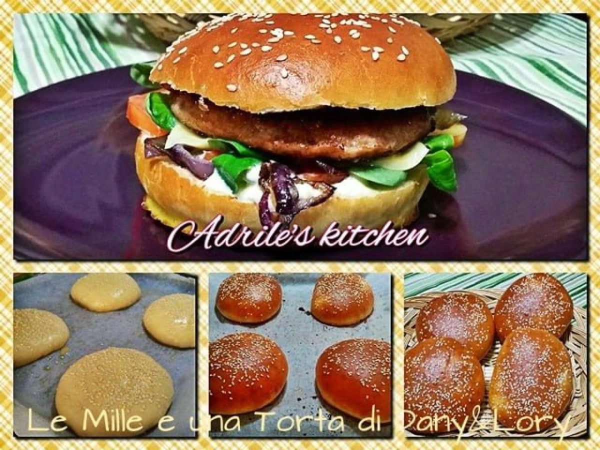 Burger Buns Panini Per Hamburger Fatti In Casa