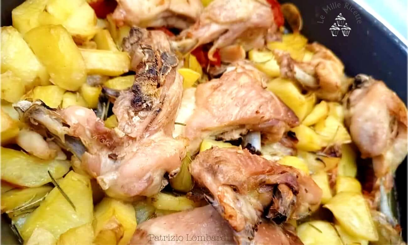 Pollo al forno con patate